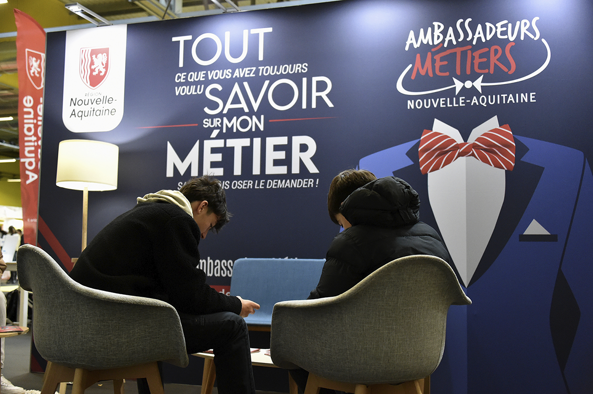 Salon de l’apprentissage en Nouvelle-Aquitaine.
