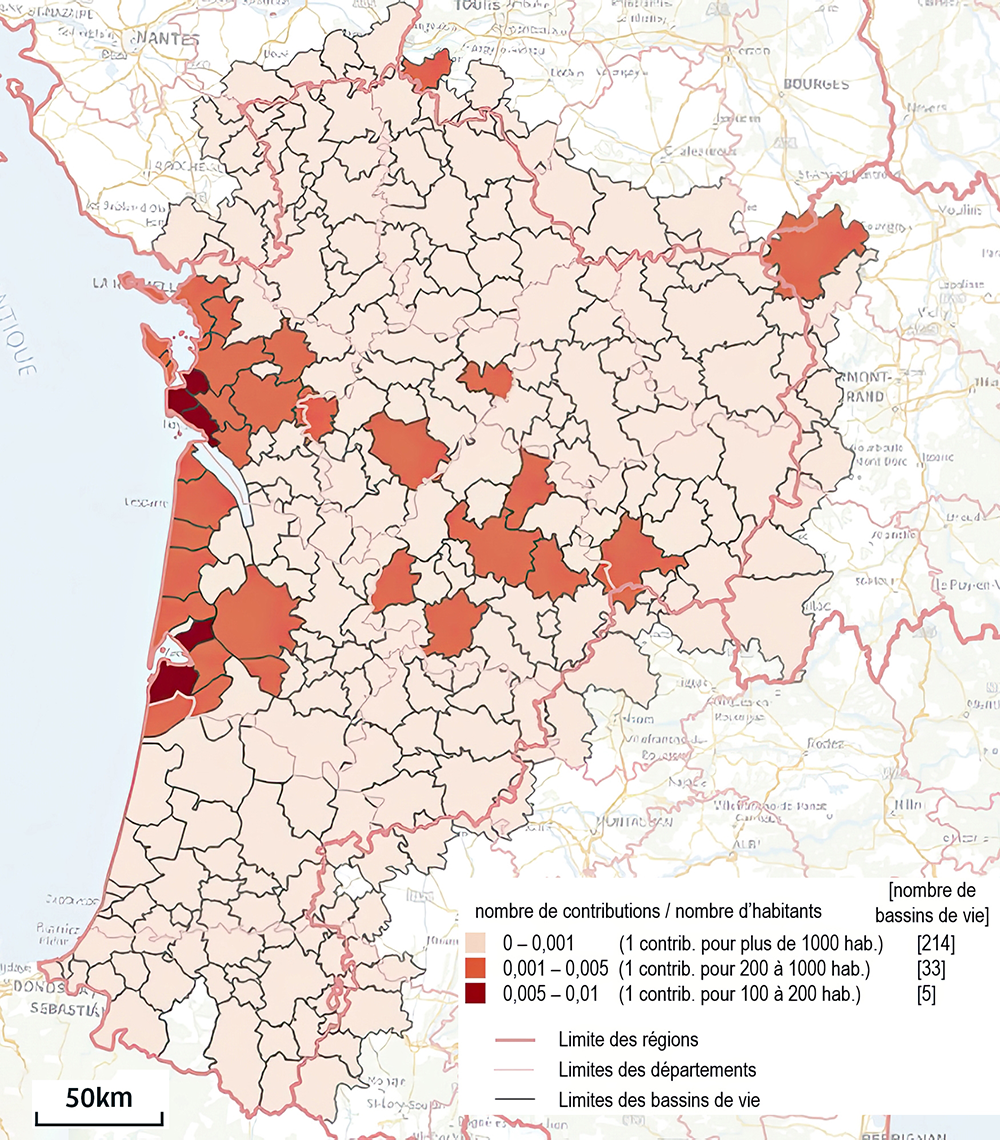 carte contributions grand debat par habitant