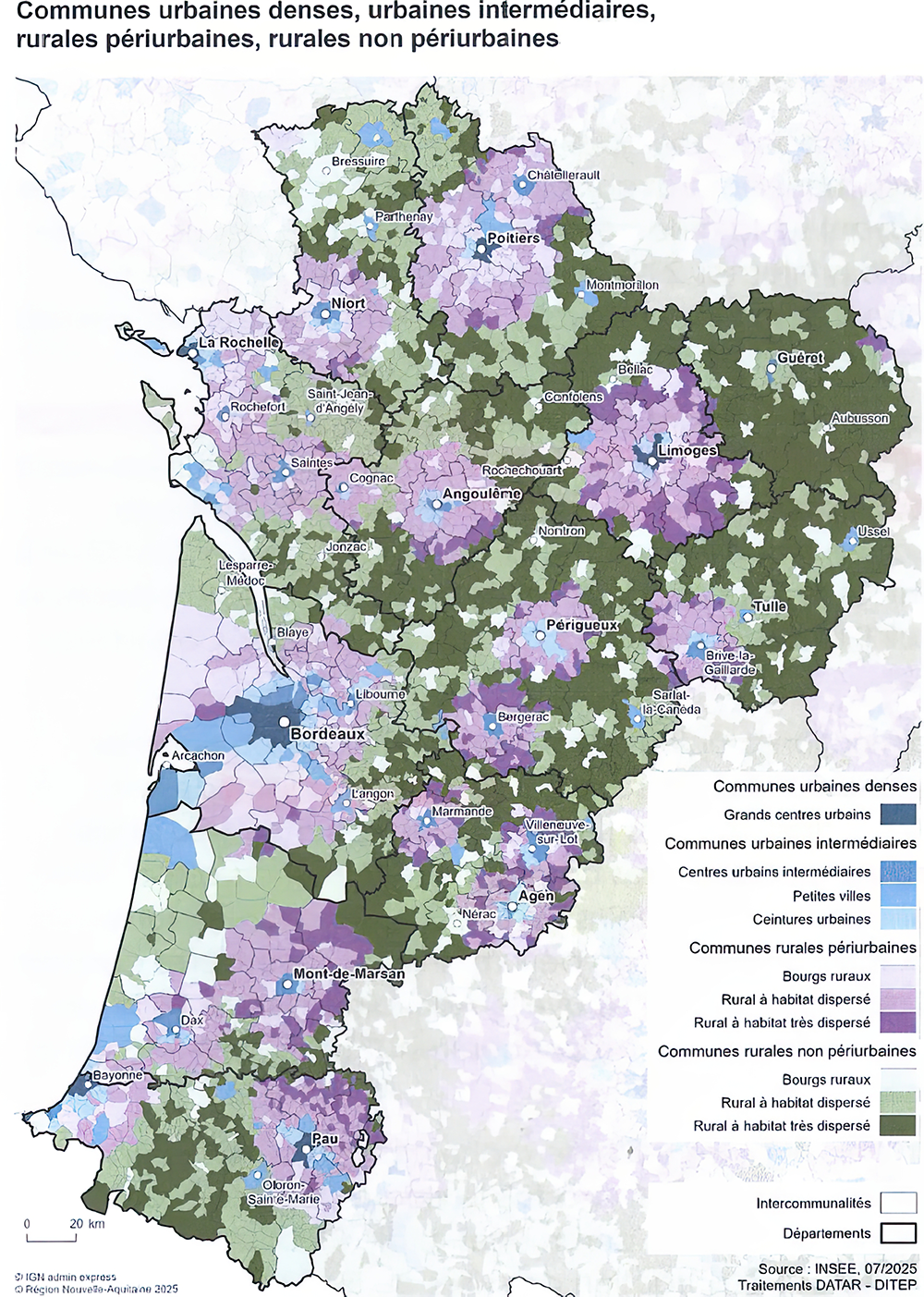 carte typologie communes urbaines rurales na